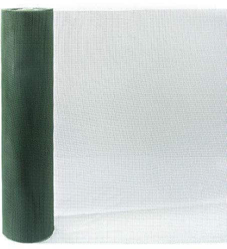 Rollo Malla PLASTICA Cuadrada Verde 1 X 25M, Cuadro 0'50CM