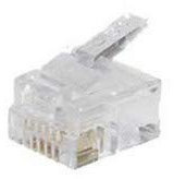 S-Conn RJ12 - Stecker (transparent), 25 Stück