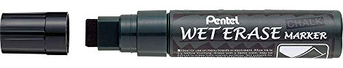 Pentel SMW56-A Kreidemarker Wet Erase Jumbo, Keilspitze 3,5-10,5 mm, schwarz