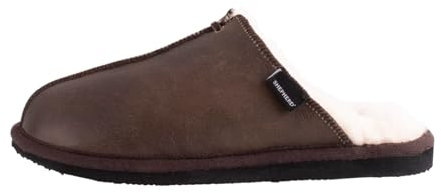 Shepherd of Sweden - Hugo Lammfell-Hausschuhe - Herren - 100% Echtes Lammfell - Schlupfmodell - Bequem - Weich und warm - Größe 41