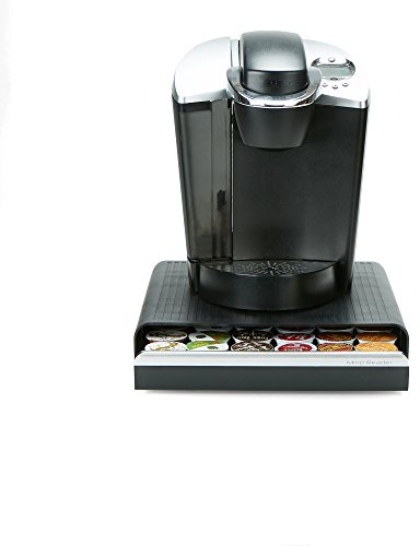 Mind Reader Cassetto porta cialde da caffè Hero, capacità 36 unità, nero