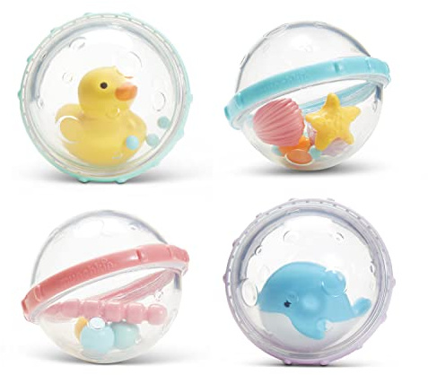 Munchkin® Float & Play Bubbles™ Baby and Toddler Bath Toy, 4 Count