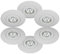 Knightsbridge Einbauleuchten-Konverter Strahler-Loch-Adapter-Set GU10 & MR16 weißes Finish, 6 Stück