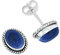 Ohrstecker 925 Silber Lapis Lazuli blauer Stein Edelstein Ohrringe echt Silber Damen Sterling Silber Stecker Geschenk(MOS-021-06)