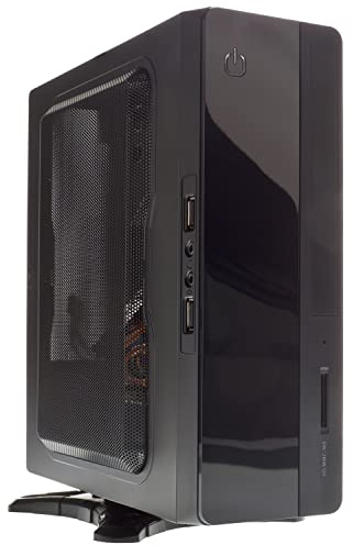 Itek Spirit Case Mini ITX con Alimentatore da 130 W, Nero [Italia]