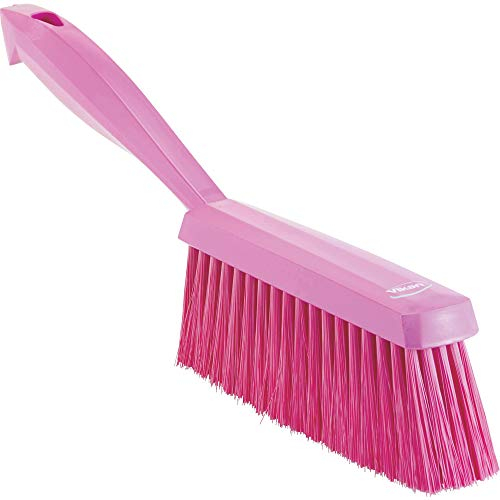 Vikan 45871 Dustpan Brush, Polypropylene, Polyester Soft Bristle, 14, Pink