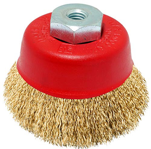 Sit Tecnospazzole 228 Spazzola per Smerigliatrice a Filo Ondulato in Acc, Ø=60 mm