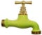 Boutté Robinet Laiton de Couleur-Entrée 15 x 21 Nez 20 x 27 Vert anis