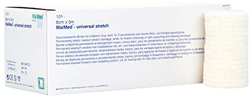 10 x MaiMed dauerelastische Binde universal stretch, Größen:8cm x 5m