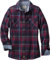 Legendary Whitetails Damen Cottage Escape Flannel Long Sleeve Plaid and Solid Color Clothes for Women, Fitted Button Down Langärmelig, Sangria, Mittel
