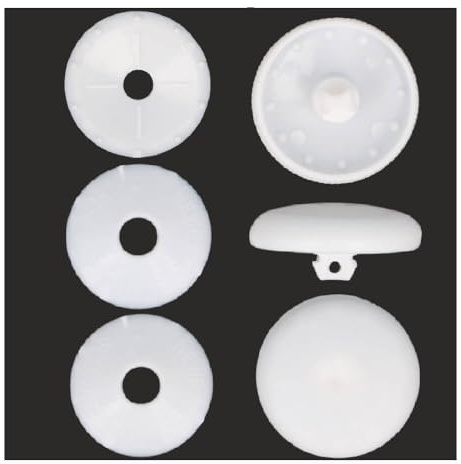 Prym - Prym Plastic White (29mm) Cover Buttons - 1 Unit