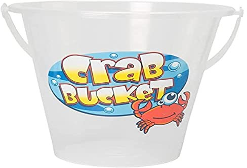 Yello, Transparenter extra großer transparenter Strandeimer für Krabben und kleine Wildtiere