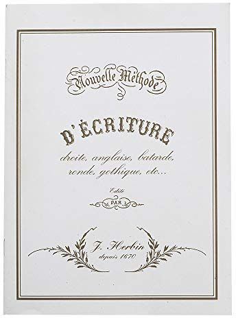 Jacques Herbin 90300T - Lernheft für Schriften und Kalligraphie Übungen, 1 Stück