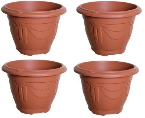 4x24cm Round Venetian Planter
