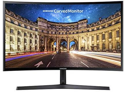 Samsung Monitor CF39 (C27F396), Curvo (1800R), 27, 1920 x 1080 (Full HD), VA, 60 Hz, 4 ms, FreeSync, HDMI, D-Sub, Ingresso Audio, Eye Saver Mode, Nero