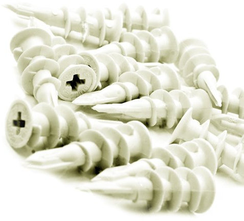 Wideskall Lot de 48 chevilles autoperceuses en nylon pour cloison sèche - Vis de fixation #6 - #8