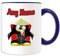 UNIGIFT Personalisiertes Geschenk – Itachi Tasse (Pinguin Cartoon Charakter Kostüm Farboptionen) Einzigartige Namensbotschaft alberne lustige Superhelden Hero Super Anime Ninja Fire Uchiha