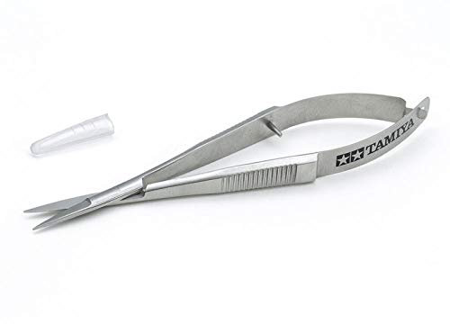 TAMIYA TAM74157 74157 HG Ciseaux pour PC avec Manche à Pince Longueur 12 mm