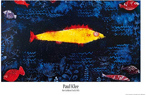 1art1 Paul Klee Poster Der Goldene Fisch, 1925 Plakat | Bild 91x61 cm