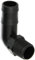 Banjo HB075/100-90 Polypropylene Hose Fitting, 90 Degree Elbow, 3/4 NPT Male x 1 Barbed