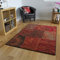 The Rug House Milan Traditioneller Teppich mit Patchwork-Muster für das Wohnzimmer in Rot-, Braun-, Grau- und Orangefarbtönen 160cm x 230cm