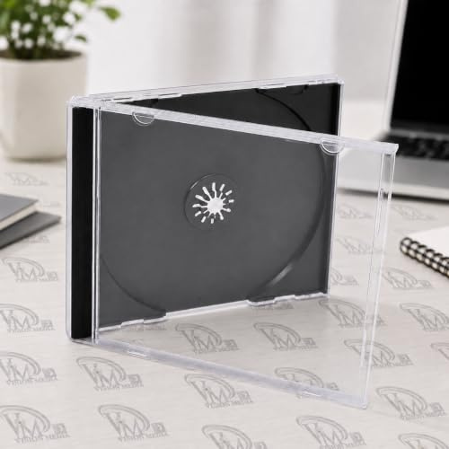 10 Single Standard 10mm CD Jewel Case With Black Tray by electronicWorld
