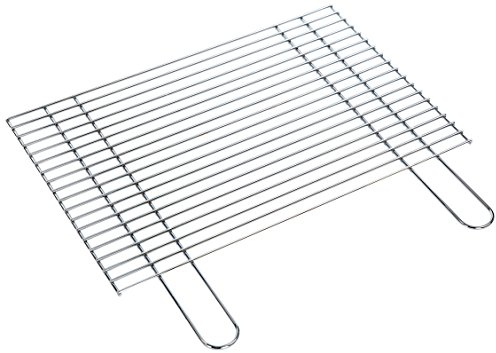tepro Grillrost verchromt – ca. 58 x 45 cm, mit 2 Griffen – robuste Grillfläche ca. 57,8 x 30 cm – passend für Holzkohle-, Gas- & Elektrogrills