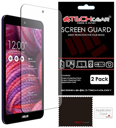 TECHGEAR [Pack of 2] ANTI GLARE Screen Protectors for Asus MeMo Pad 8 (ME181C) 8.0 Inch - MATTE LCD Screen Protectors With Cleaning Cloth & Application Card