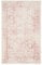 SAFAVIEH Distressed Teppich für Wohnzimmer, Esszimmer, Schlafzimmer - Adirondack Collection, Kurzer Flor, Elfenbein und Rose, 91 X 152 cm