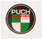 Sticker/Plakette Puch (grün/weiß)