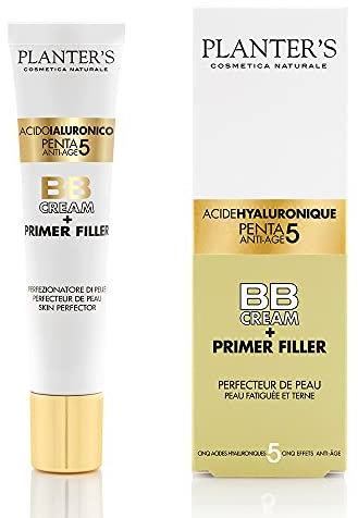 Planter's Penta 5 BB Crème Acide Hyaluronique + Primer Filler, Protection Solaire UVA/UVB, 40 ml