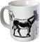 Tasse Kaffeebecher mit Print Esel weiß 57310