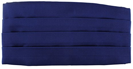 Michelsons of London satiniert Seidenkummerbund in Royalblau