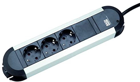 Bachmann 331.000 Bloc multiprise PRIMO CLASSIC ALU, 3 prises