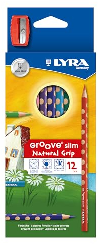 LYRA Groove Slim L2821120, 12 Farbstifte im Kartonetui, sortiert