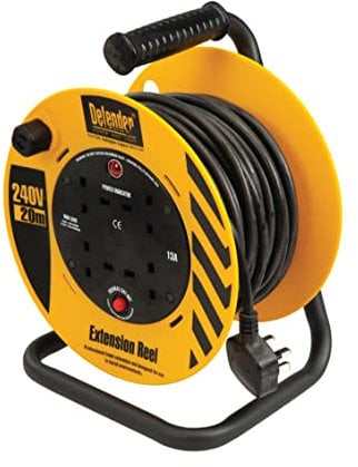 Defender Cable Reel 1.25mm2 4-Way 13A 20 m 230V (E86465)