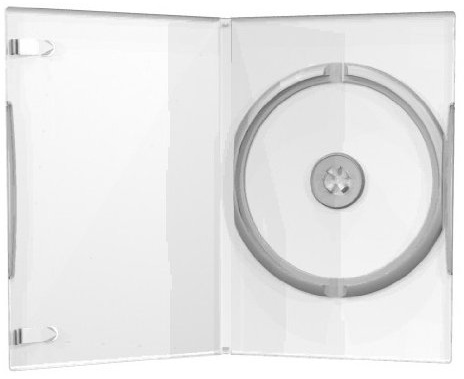 50 DVD CD Hüllen slim 7mm transparent clear