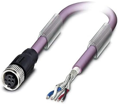 PHOENIX CONTACT SAC-5P-10.0-920/M12FS Bussystem-Kabel 5-Polig, M12 Buchse Gerade, A Kodierung, 10m Kabellänge, Violett