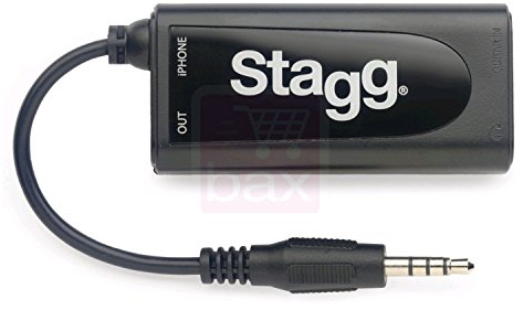Stagg 21671 Adapter für E-Gitarre/Bass-Gitarre/Apple iPad/iPhone