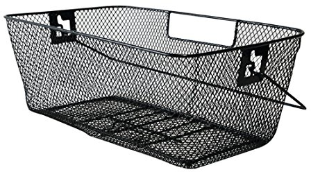 XLC Hinterradkorb-2128017100 Hinterradkorb, schwarz, 40 x 33 x 25 cm