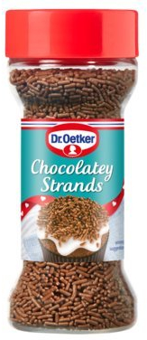 Dr. Oetker - Edible Decorations - Sprinkles - Chocolate Strands - 55g (Case of 6)