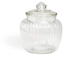 Excelsa Chic förvaringsask glas, glas, transparent, 14,5 x 14,5 x 18 cm