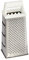 Vogue Stainless Steel 4 Way Hand Grater - Lemon Zester, Cheese Grater, Vegetable Slicer DM021