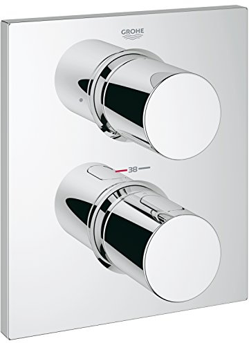 Grohe Fertigmontageset für UP-Wannen-Thermostsat, verchromt 27618000 Silber