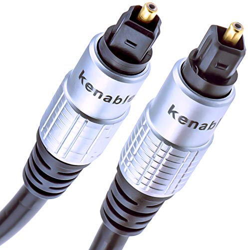 kenable Pure TOS Link TOSLink Optical Digital Audio Cable HQ 6mm Lead 0.5m
