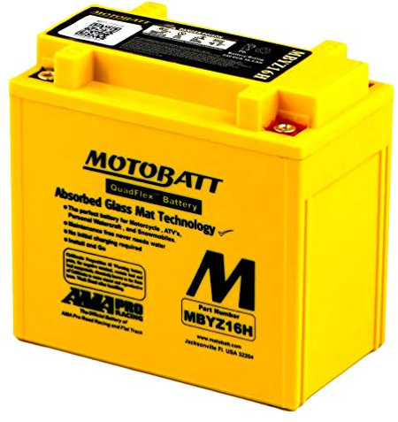MBYZ16H MOTOBATT Quadflex AGM Batterie Moto 12V 16Ah