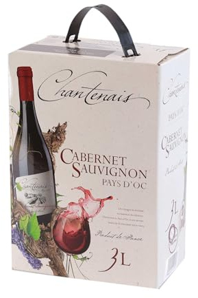 Chantenais Cabernet Sauvignon Rotwein, trocken, Bag-in-Box, 1 Box | Vin de Pays d'Oc, Frankreich, Languedoc-Roussillon