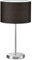 Trio Leuchten Hockerleuchte in Nickel matt, Stoffschirm schwarz, exklusive 1x E27 maximal 60W, ø 30 cm, Höhe: 54 cm 511100102