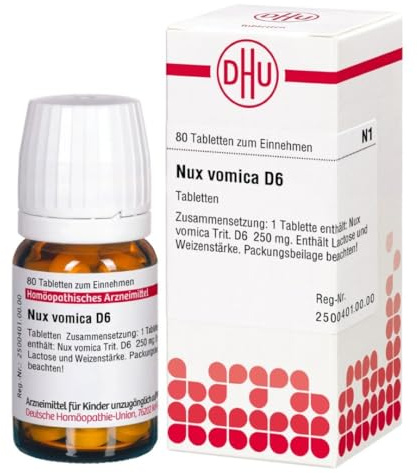DHU Nux vomica D6, 80 St. Tabletten