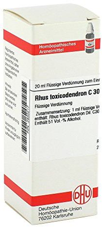 DHU Rhus toxicodendron C30 Dilution, 20 ml Lösung